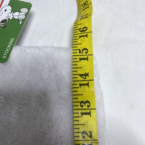 Lot 2 NEW PEANUTS CHRISTMAS STOCKING SNOOPY WOODSTOCK DOG HOUSE RED 15" FAUX FUR - Picture 5 of 6